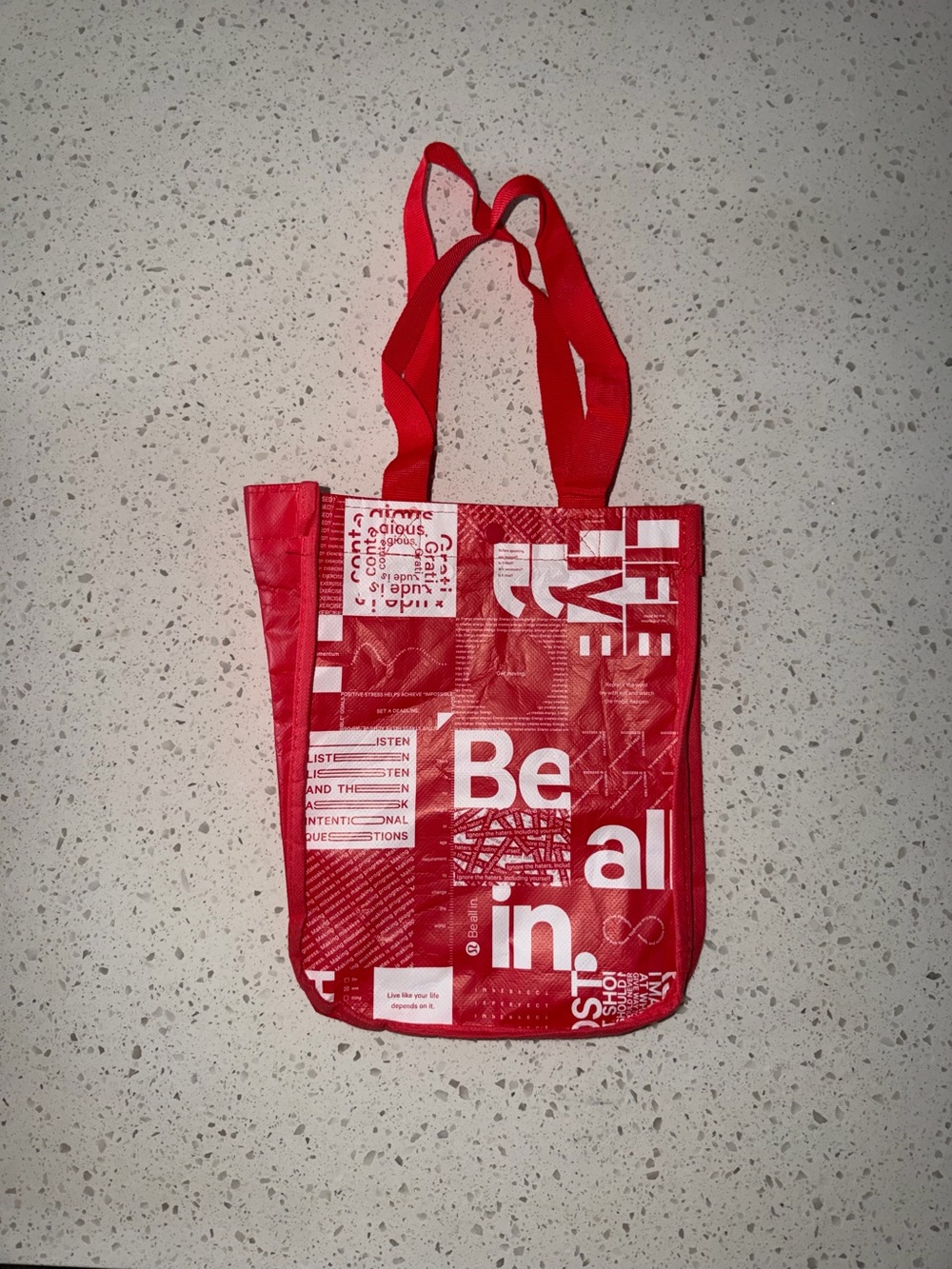 lululemon athletica Red Graphic 'Be All In' Tote